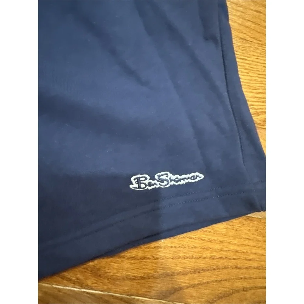 Ben Sherman Navy Blue Stretch Sweat Shorts 2XL Cotton Blend Normcore Dadcore